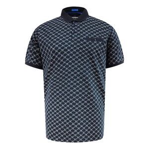 Duke Mens Saunders D555 All-Over Print Polo Shirt / Navy